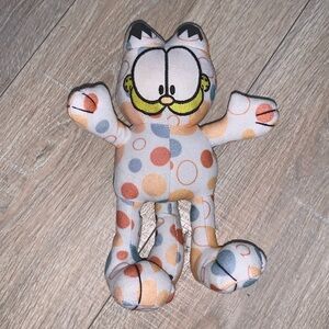 Garfield Cat 8" Polka Dot Plush Blue Green Toy Factory Stuffed Animal